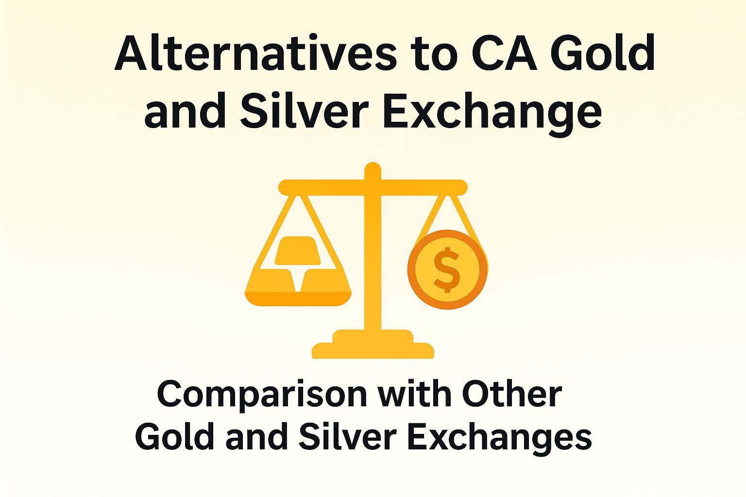 Alternatives to California Gold and Silver Exchange