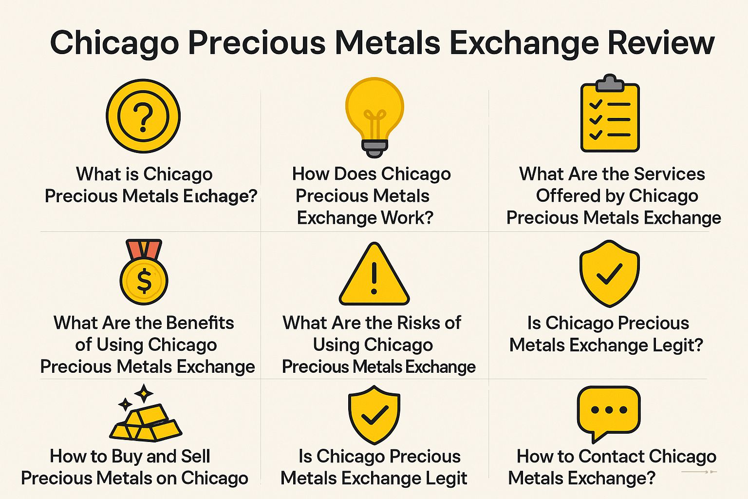 Chicago Precious Metals Exchange Review