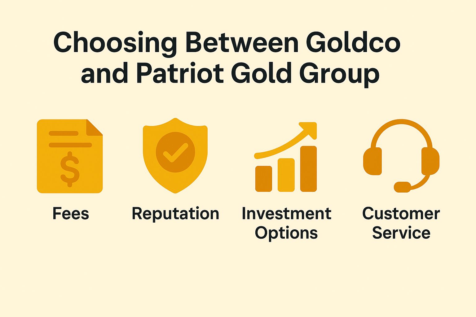 Choosing Between Goldco and Patriot Gold Group