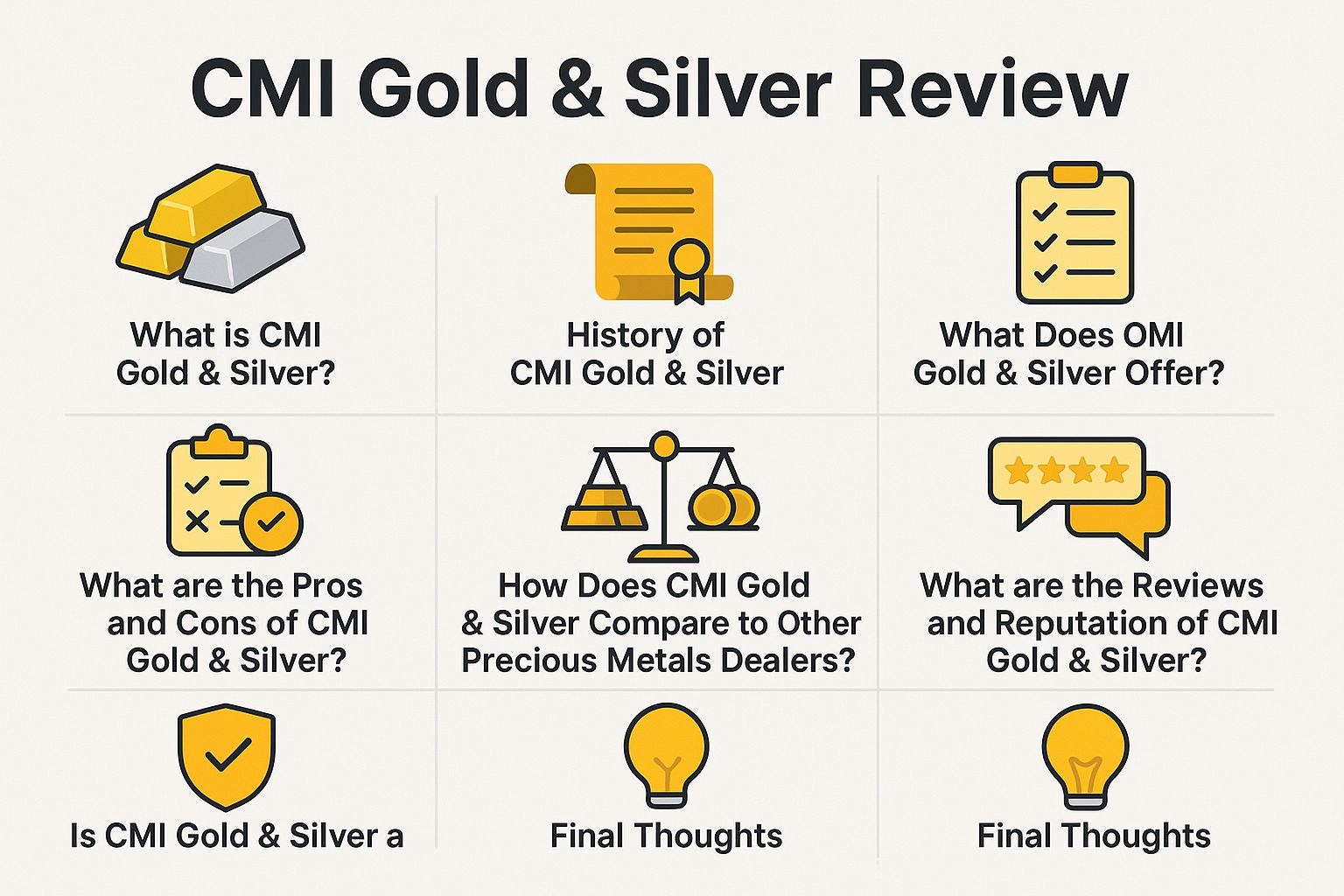 CMI Gold and Silver From Savvy Investor Views