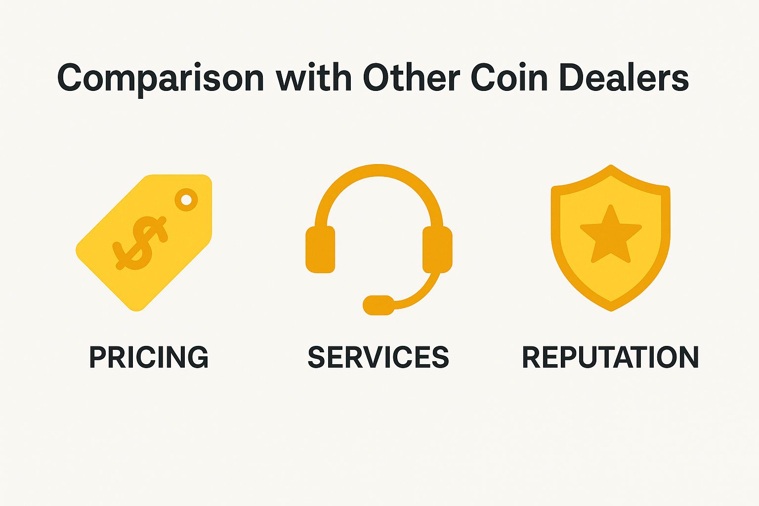 Comparison with Other Coin Dealers