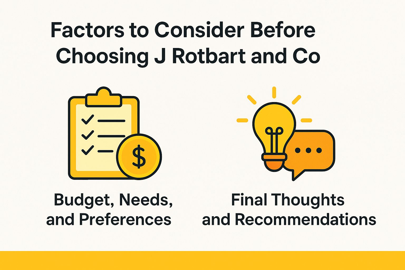 Factors to Consider Before Choosing J Rotbart and Co