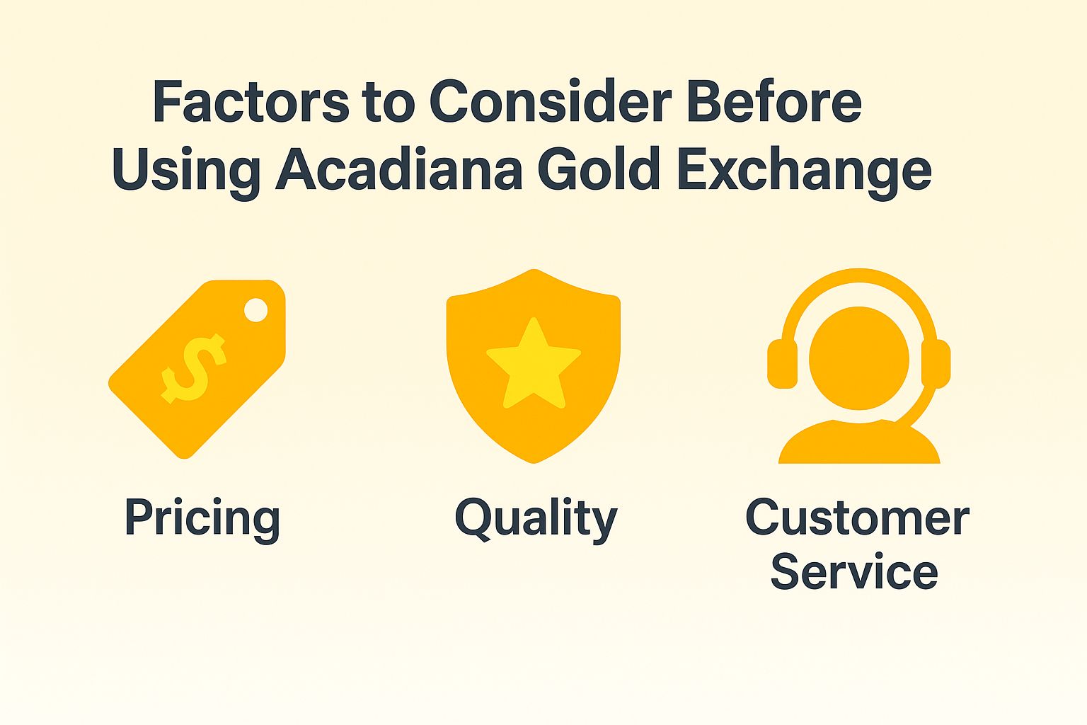 Factors to Consider Before Using Acadiana Gold Exchange