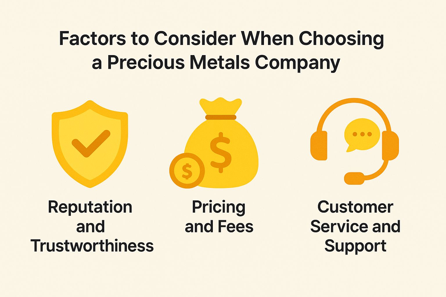 Factors to Consider When Choosing a Precious Metals Company