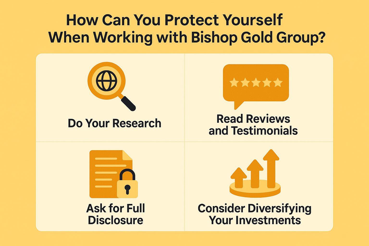 How Can You Protect Yourself When Working with Bishop Gold Group?