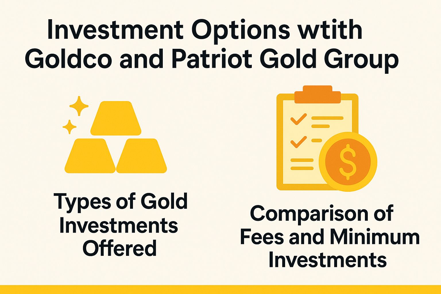 Investment Options with Goldco and Patriot Gold Group