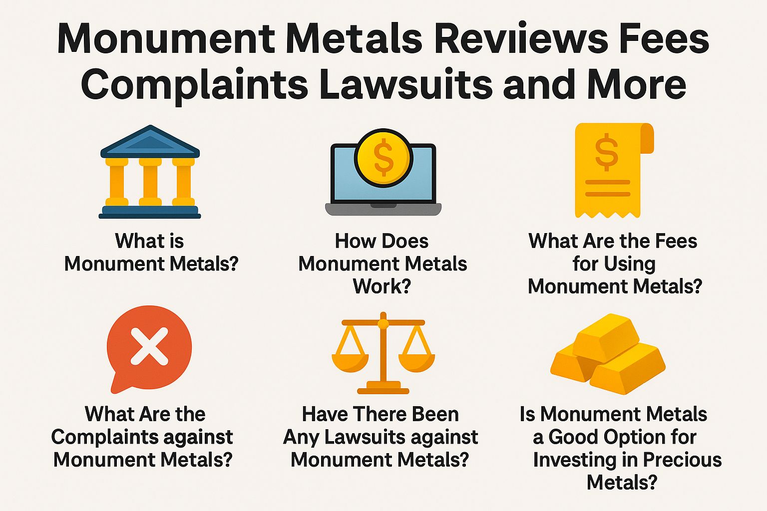 Monument Metals: Fees, Complaints, and Reviews