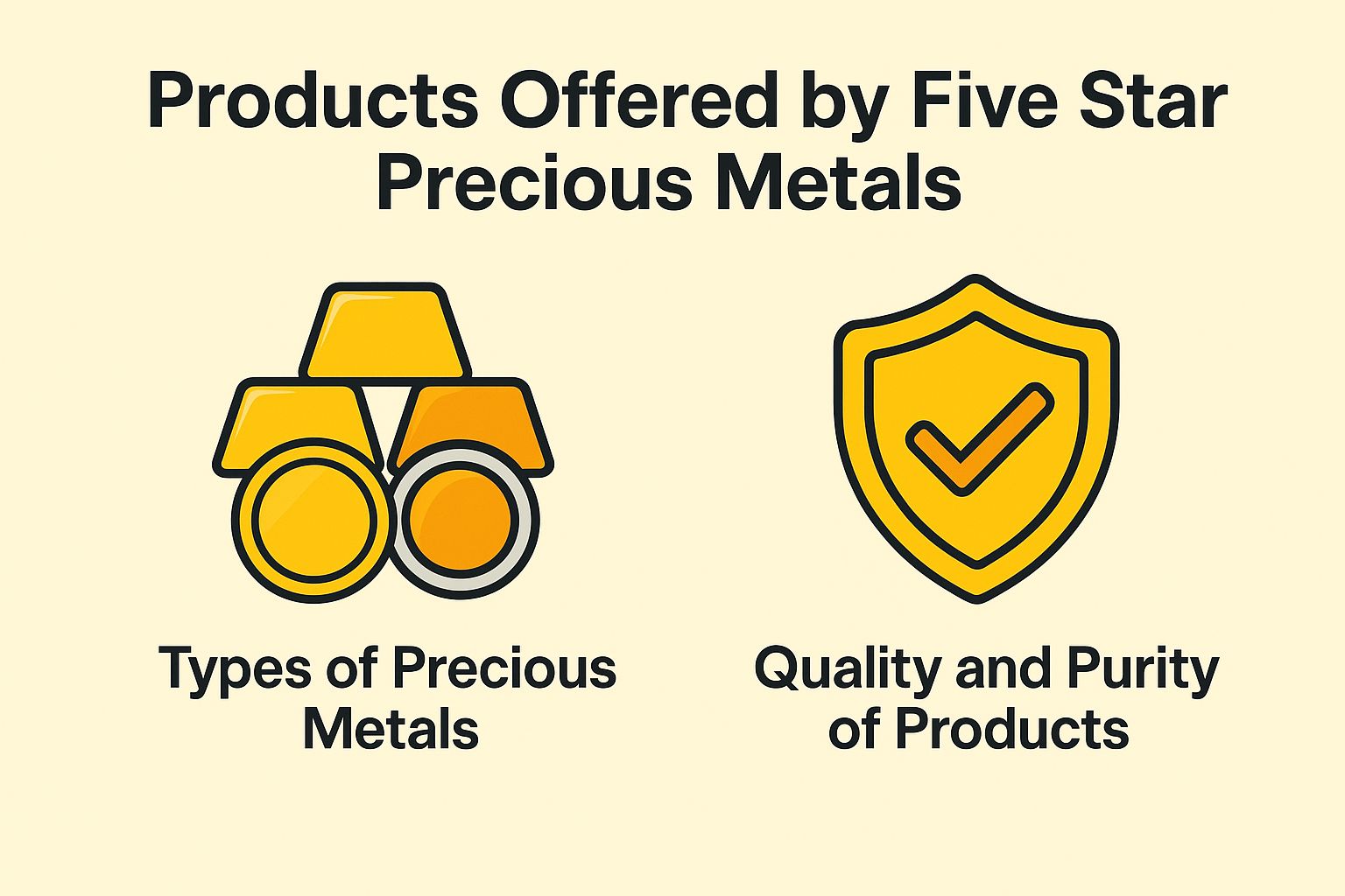 Products Offered by Five Star Precious Metals