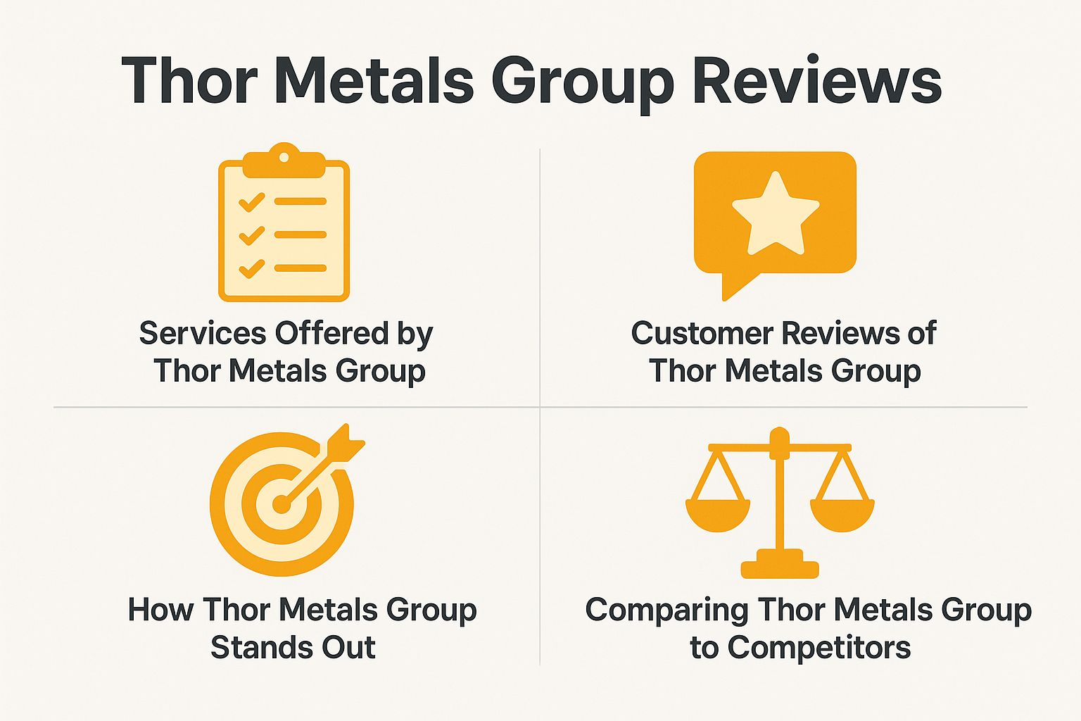 Thor Metals Group Reviews