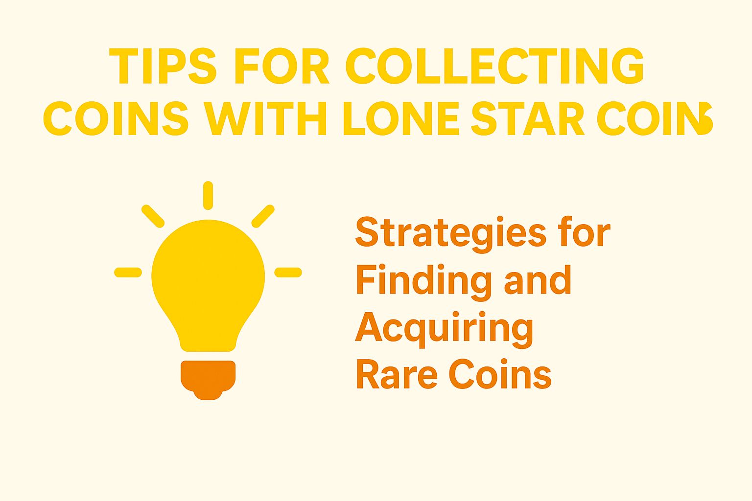Tips for Collecting Coins with Lone Star Coins