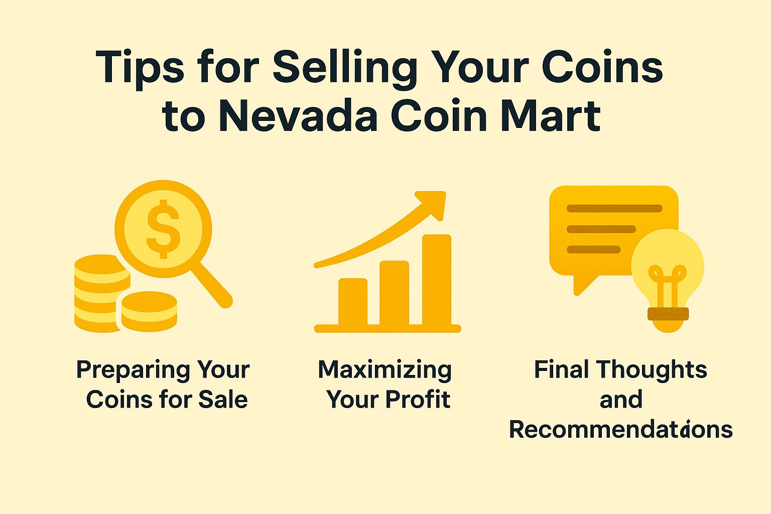 Tips for Selling Your Coins to Nevada Coin Mart