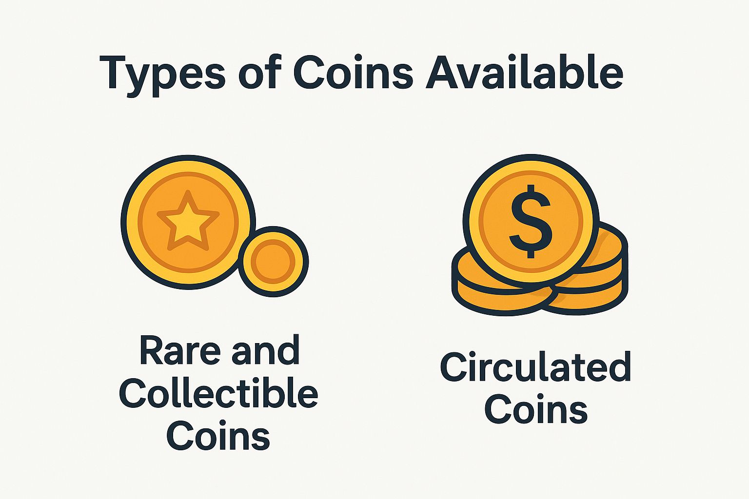Types of Coins Available