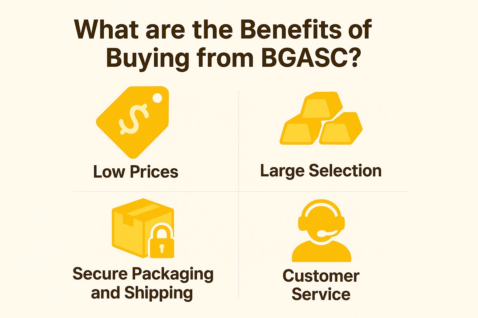 What are the Benefits of Buying from BGASC?