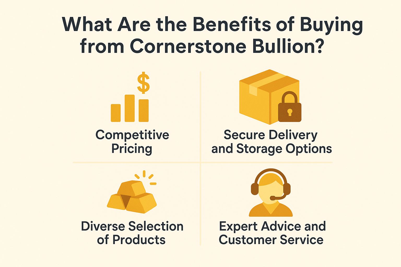 What Are the Benefits of Buying from Cornerstone Bullion?