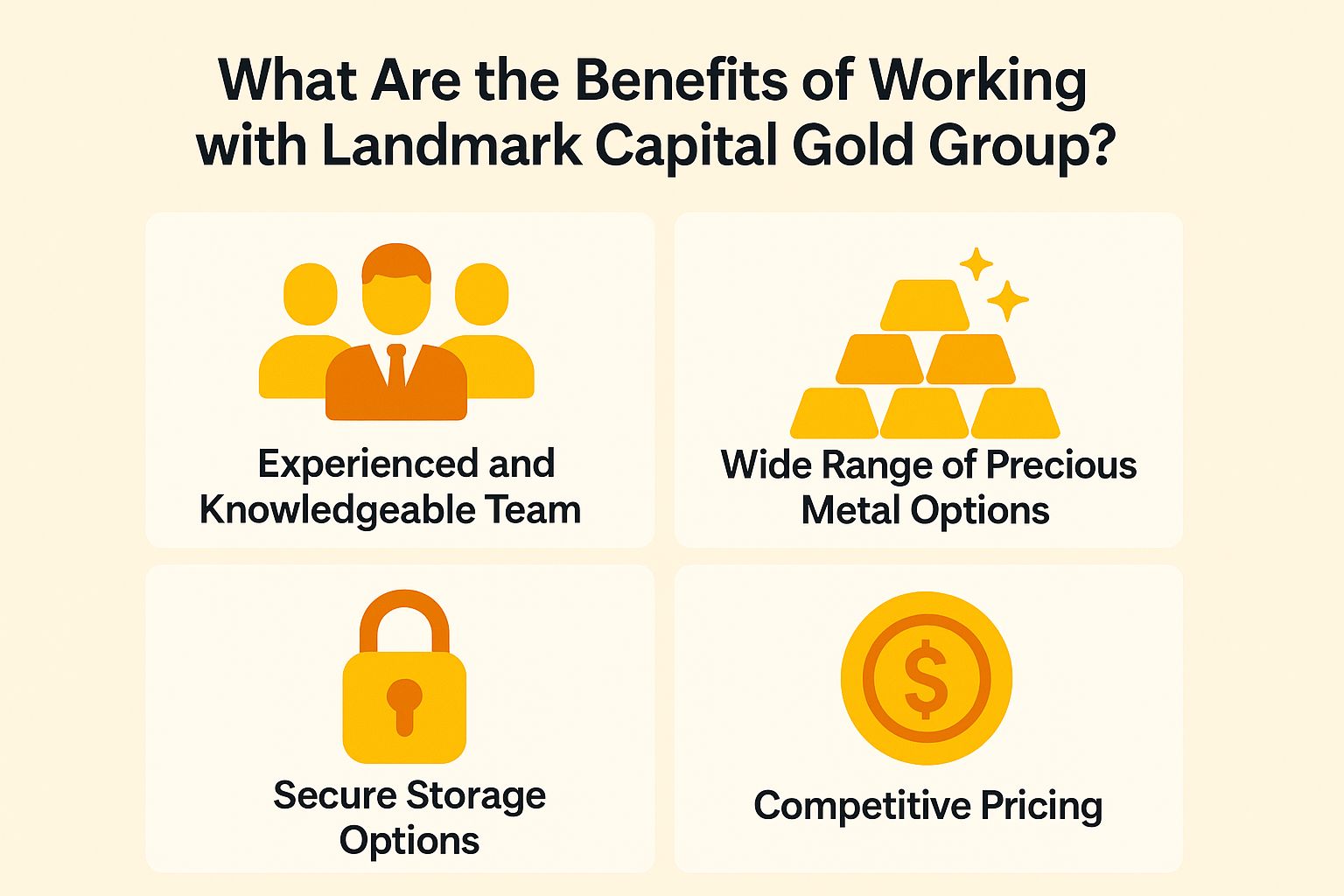 What Are the Benefits of Working with Landmark Capital Gold Group?