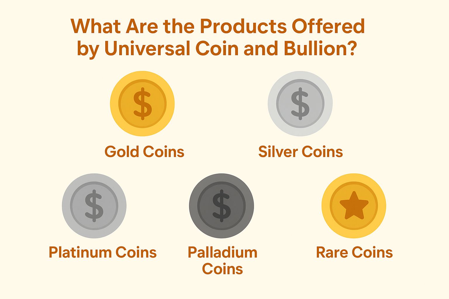 What Are The Products Offered By Universal Coin and Bullion?