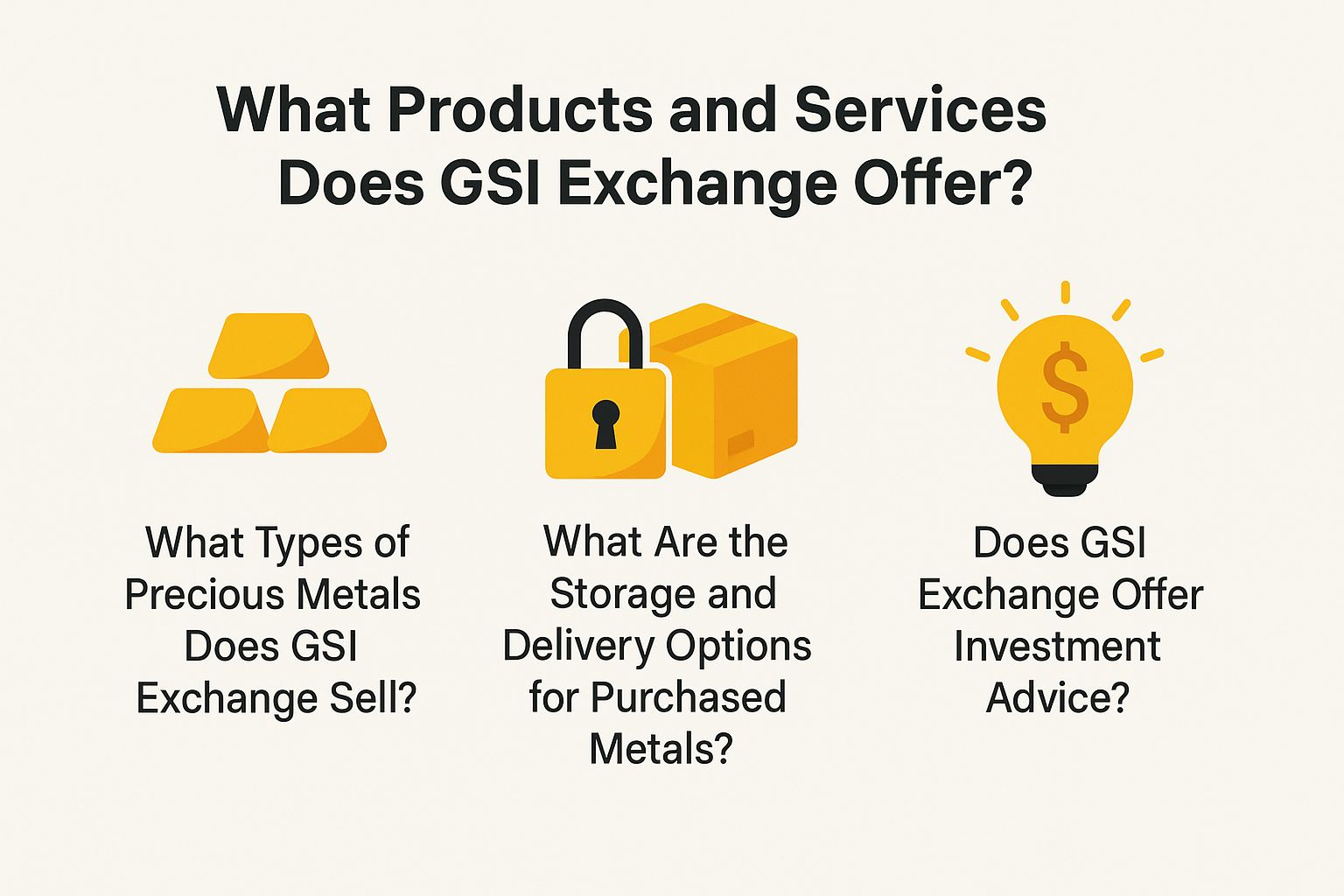 What Products and Services Does GSI Exchange Offer?