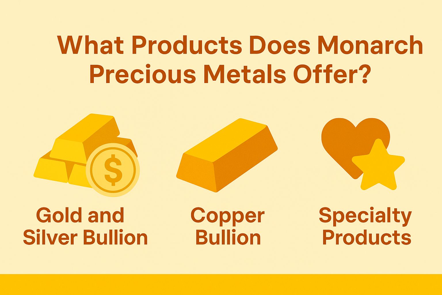 What Products Does Monarch Precious Metals Offer?