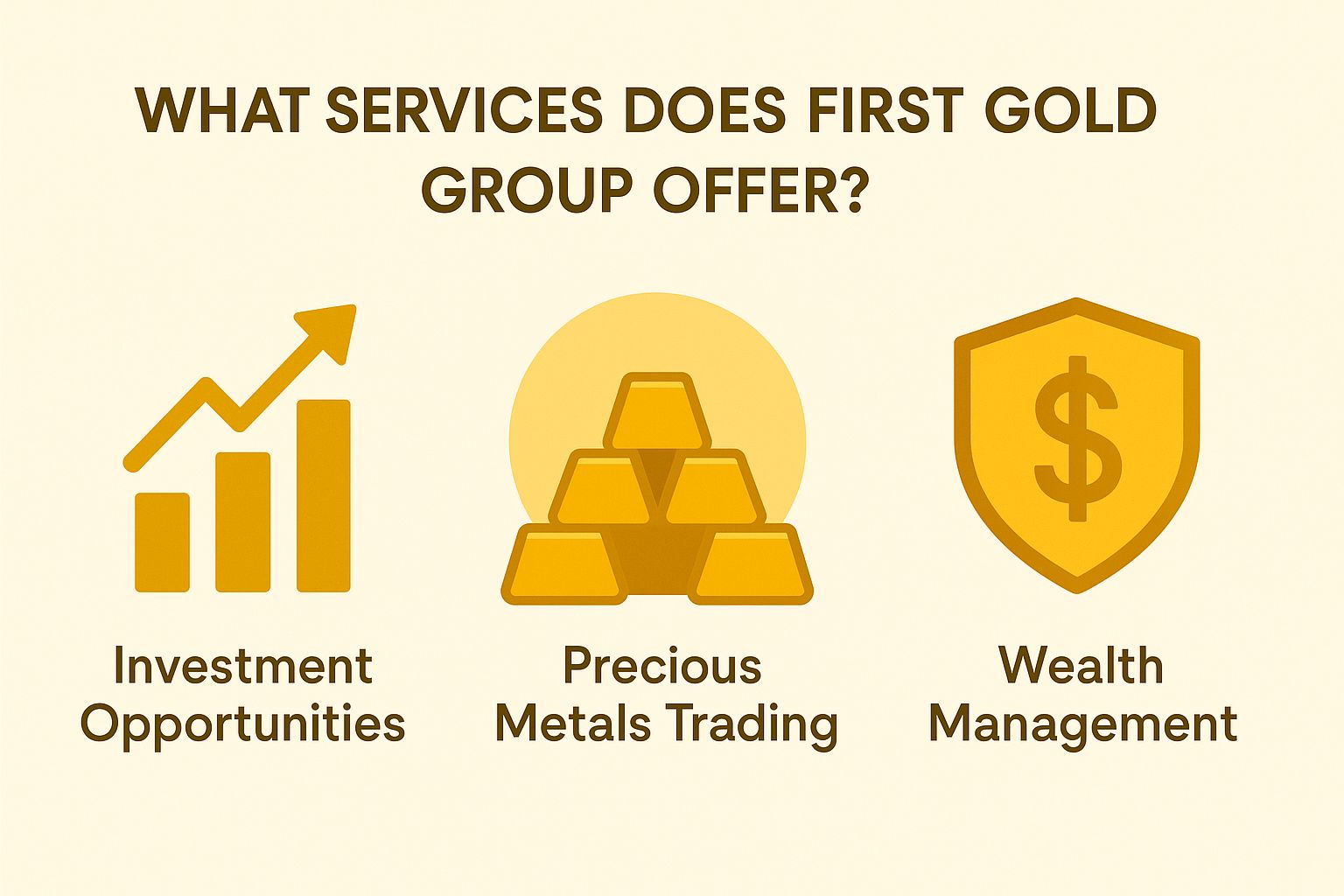 What Services Does First Gold Group Offer?