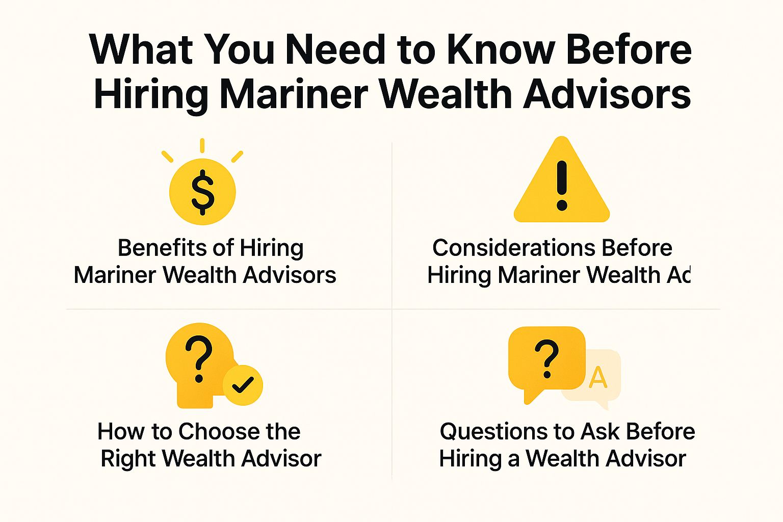 What You Need to Know Before Hiring Mariner Wealth Advisors